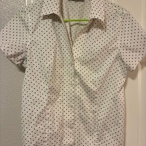 Jones New York Polka Dot Button-Down Shirt